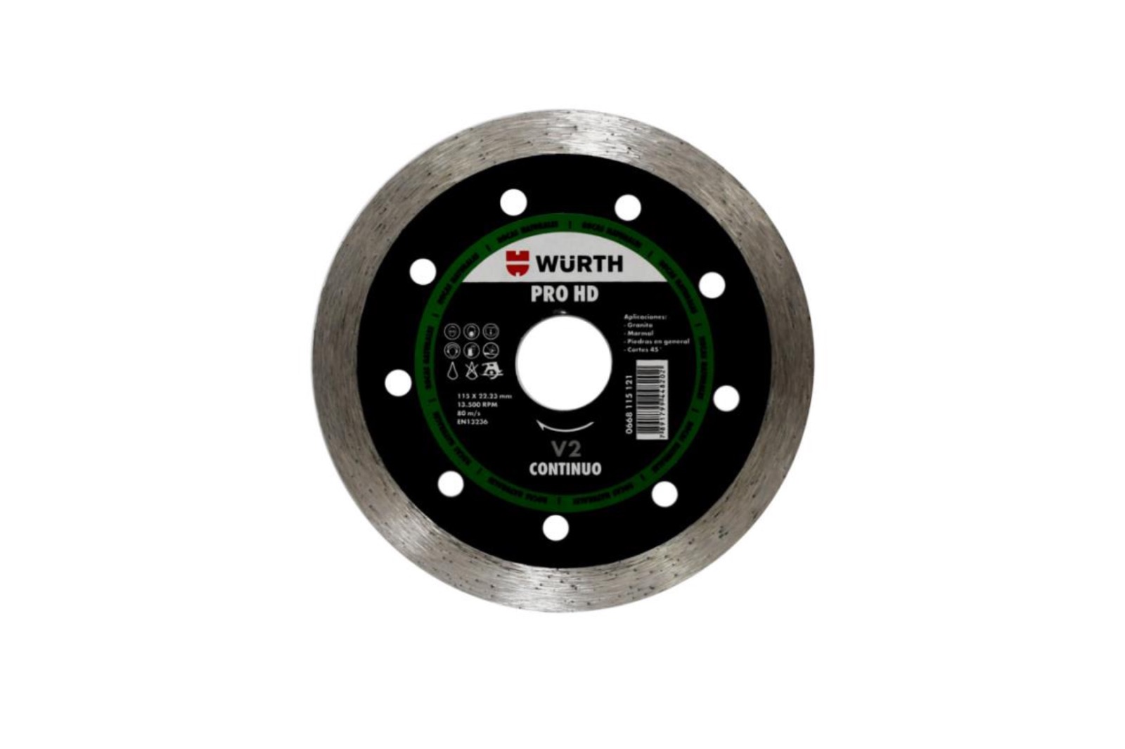 Disco Diamantado pro 115 continuo wurth
